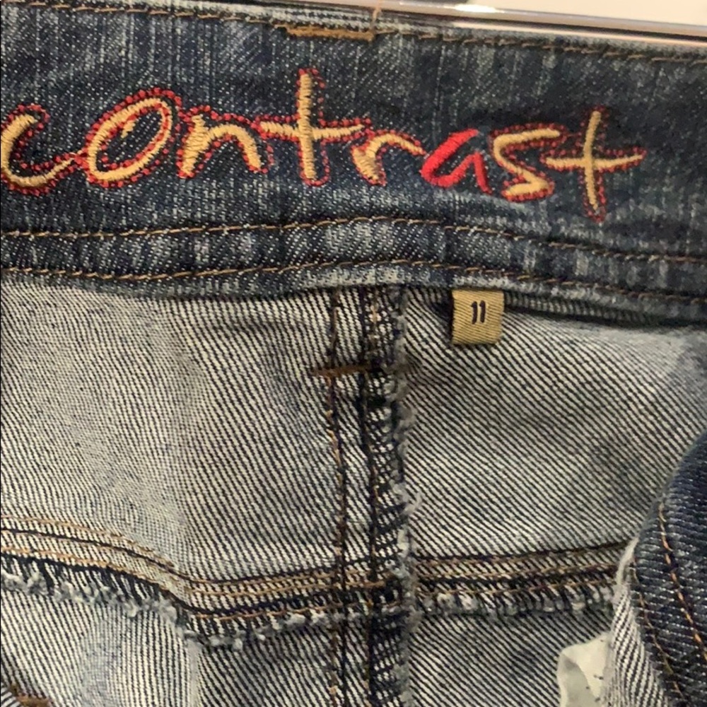 Contrast Capri jeans - Picture 2 of 2